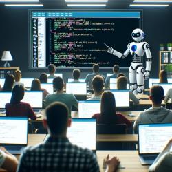 Robot teaching a room full of programmers